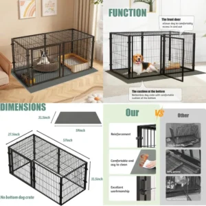 Large Metal Dog Crate