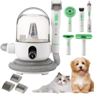 Pet Grooming Kit with 2L Vacuum Suction