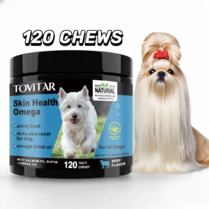 Dog Skin Care Health Omega Chewable Tablets